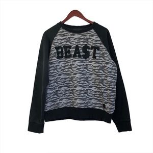 Parish Nation Bea$t Patterned Sweater